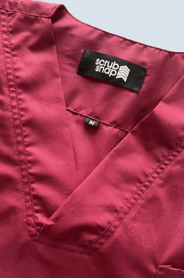 The Essential Scrub Set - Maroon Scrub Snap