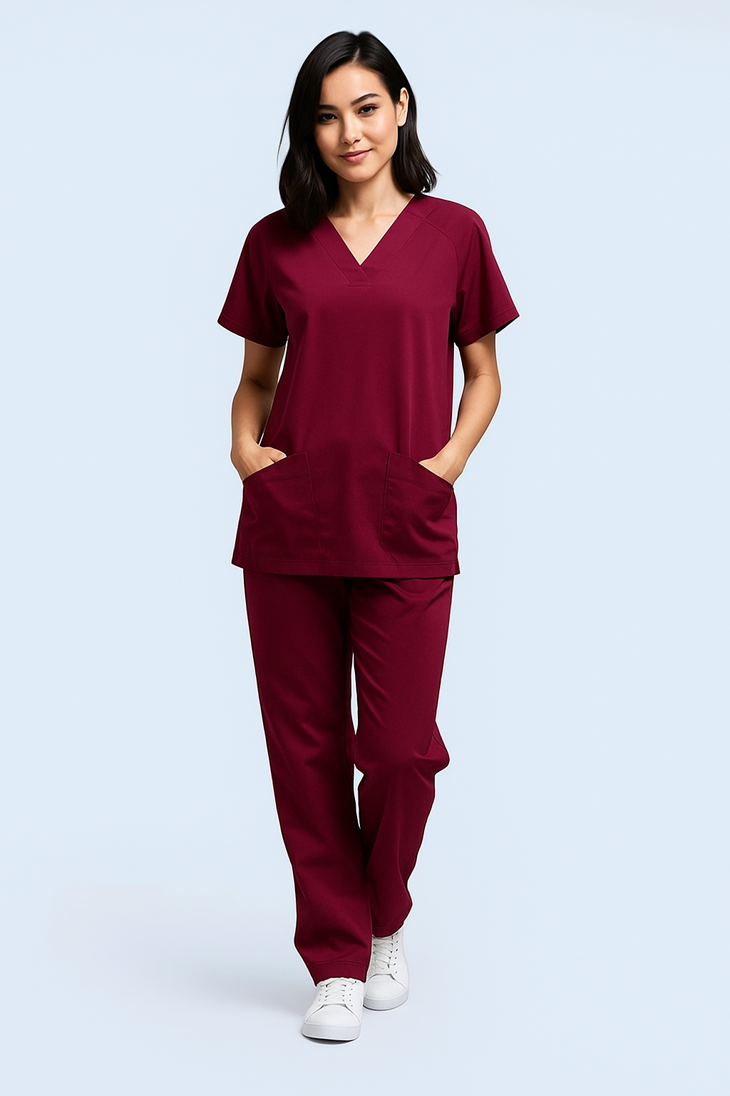 The Essential Scrub Set - Olive Green / Female Scrub Snap