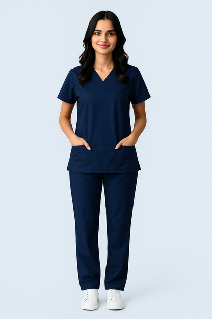 The Essential Scrub Set - Deep Purple / Female Scrub Snap