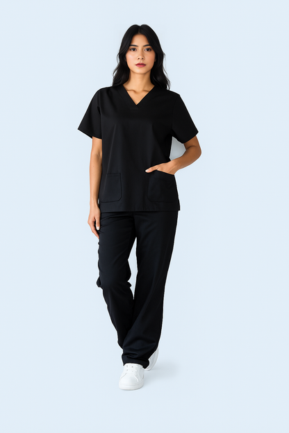 The Essential Scrub Set - Charcoal Grey / Female Scrub Snap