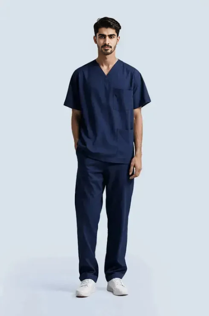 The Essential Scrub Set - Olive Green / Male Scrub Snap