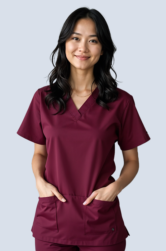 The Essential Scrub Set - Maroon