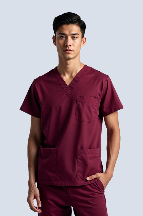 The Essential Scrub Set - Maroon