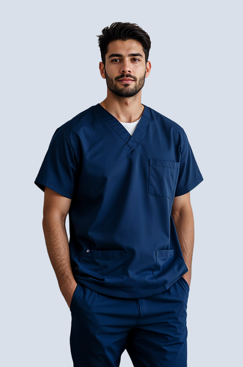 The Essential Scrub Set - Navy Blue