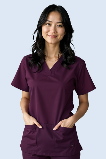 The Essential Scrub Set - Deep Purple / Female Scrub Snap