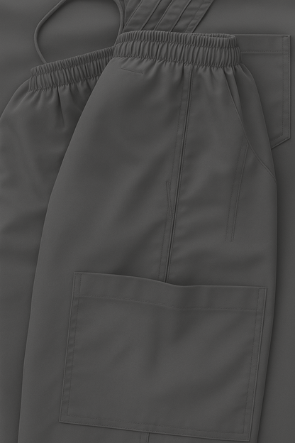 The Essential Scrub Set - Charcoal Grey / Male Scrub Snap