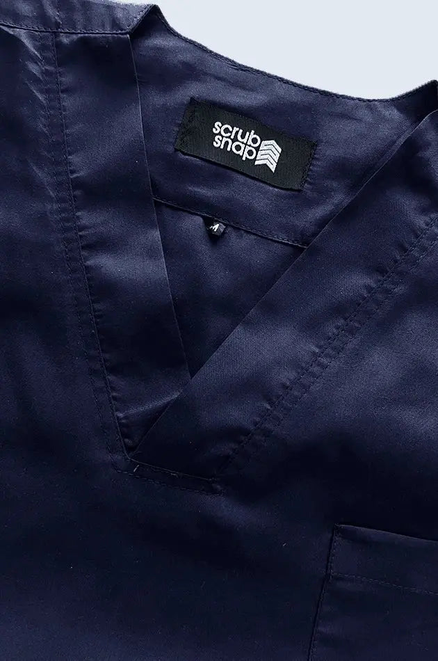The Essential Scrub Set - Navy Blue Scrub Snap