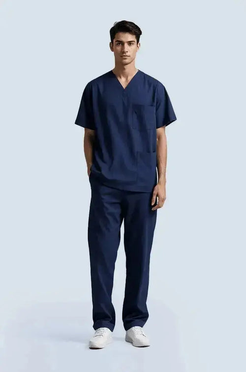 The Essential Scrub Set - Navy Blue / Male