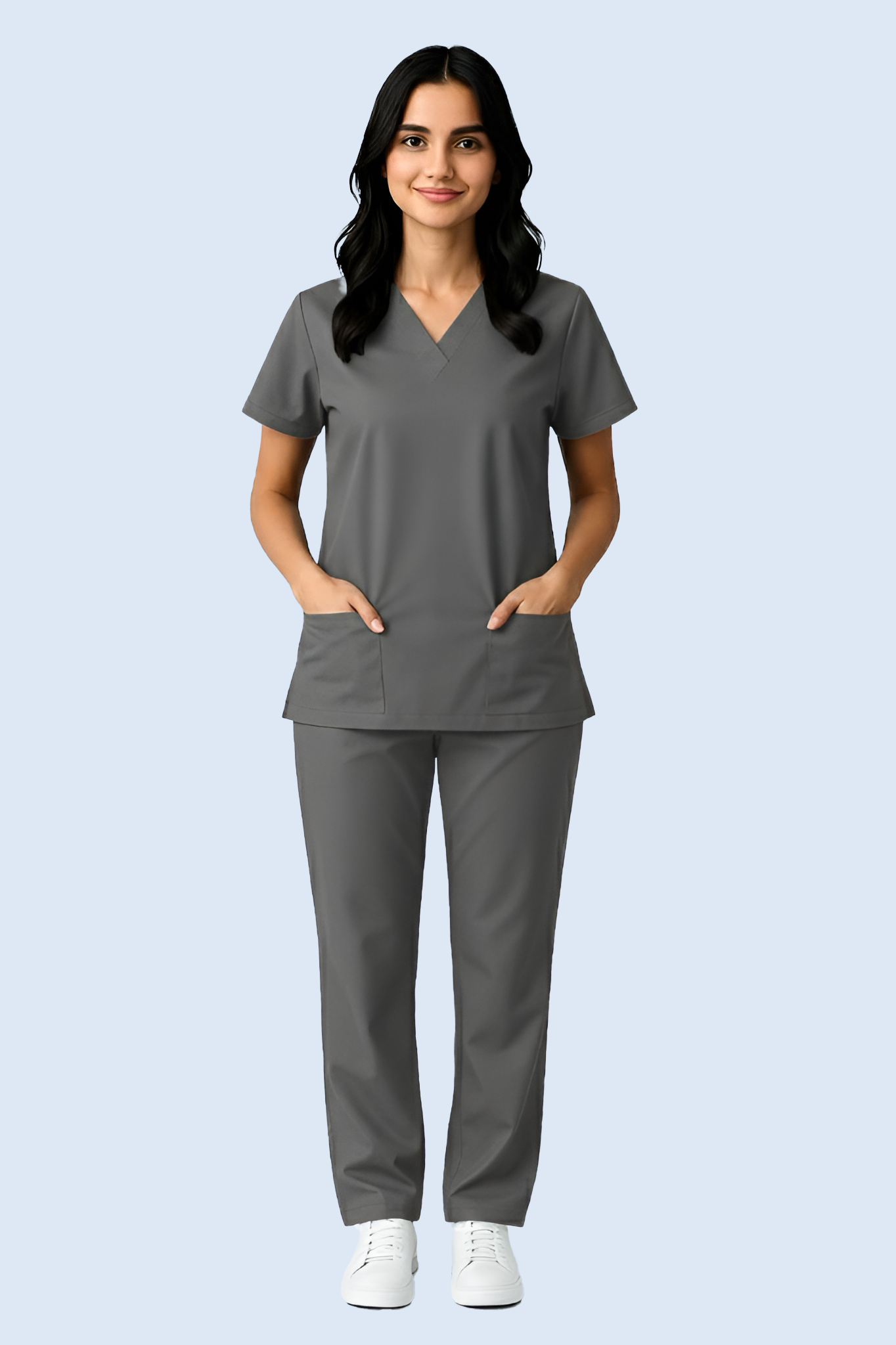 The Essential Scrub Set - Olive Green / Female Scrub Snap