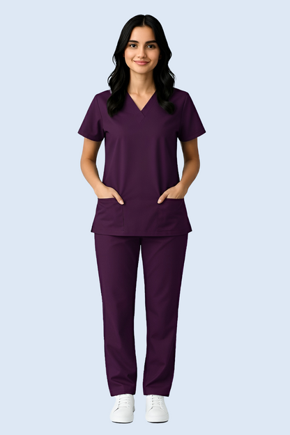 The Essential Scrub Set - Olive Green / Female Scrub Snap