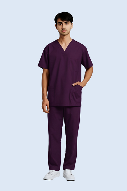 The Essential Scrub Set - Olive Green / Male Scrub Snap